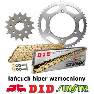 KTM XC-W 300 2010-2019 ZESTAW NAPĘDOWY DID HIPER WZMOCNIONY ZŁOTY