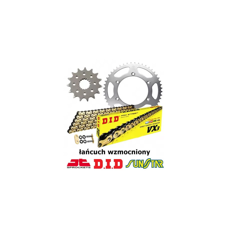 Gas Gas EC 250 2001-2010 ZESTAW NAPĘDOWY DID WZMOCNIONY ZŁOTY