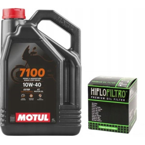 Olej MOTUL 7100 10w40 4T 4L + filtr oleju