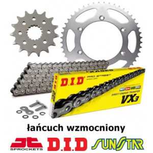 KAWASAKI BX 125 2019-2026 ZESTAW NAPĘDOWY DID WZMOCNIONY