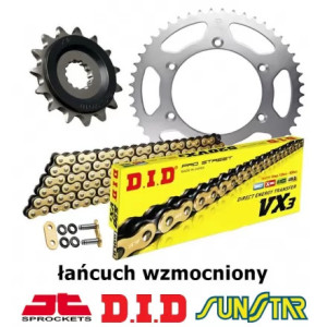 HONDA CBR 1000RR FIREBLADE 2004-2005 ZESTAW NAPĘDOWY DID WZMOCNIONY ZŁOTY